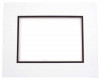 Passepartout Dubbeldik Wit/Zwart 27,9x35,6cm met 19,4x24,5cm Venster (10 stuks) [MD20021]