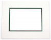Passepartout Dubbeldik Wit/Donker Groen 27,9x35,6cm met 19,3x24,5cm Venster (10 stuks) [MD20208]