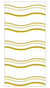Bedrukte Zakken Golfjes Goud 10,2x6,4x24,13cm met zijvouw (100 stuks) [CG4WV]