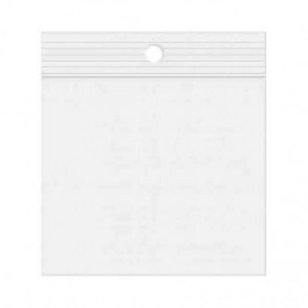 Gripzakken met Ophanggat 32x32cm PE 50 micron (100 stuks) [2PR12H]
