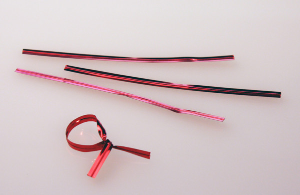 Bindstrips 10,2x0,4cm Rood Metallic Plastiek (1000 stuks) [TT4MR]