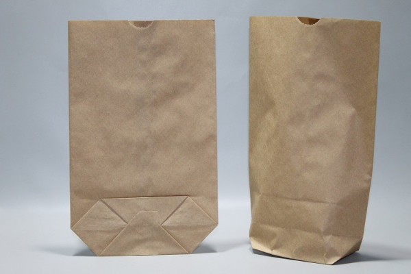 Paper Bags X-bottom Brown Kraft - 1 ply 70 grs (contents 7.5kg) 32x47 cm (50 pcs) [PAK3217]