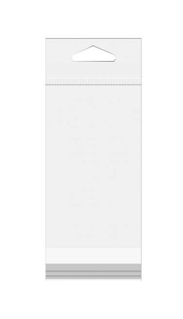 Headerbags 7x17,9cm Hersluitbaar en Kristalhelder (100 stuks) [HB27W]