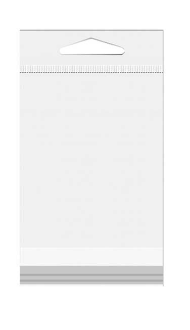 Headerbags 7x8,9cm Hersluitbaar en Kristalhelder (100 stuks) [HB23]