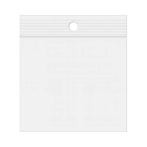 Gripzakken met Ophanggat 5x5cm Kristalhelder PP 75 Micron (100 stuks) [Z3R22]