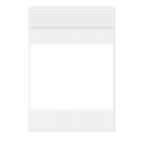 Gripzakken met Schrijfvlak 7,5x10cm Kristalhelder PP 50 micron (100 stuks) [ZWC34]