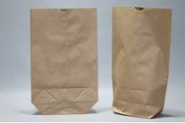 Kruisbodem Zakken Kraft (inhoud 0,5 kg) 14x22cm - 1 laags 70 grs [100 stuks) [PAK1412]