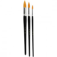 Big size - Gold Line penselen, l: 31,5+33+33 cm, b: 8+12+18 mm, rond, 3div [HOB-100277]