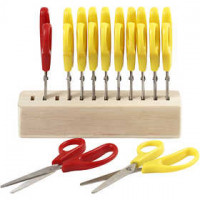Kinderscharen incl. scharenhouder, l: 12,5 cm, 12div [HOB-11190]