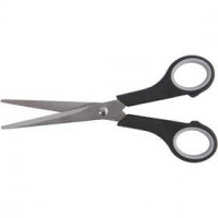 Kinderschaar, l: 17 cm, zwart, rechts- en linkshandig, 12stuks [HOB-11196]