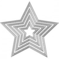 Snijmal, afm 4,5-12 cm, sterren, 1stuk [HOB-11778]