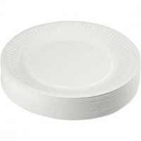 Papieren bord, d: 18 cm, 100stuks [HOB-13204]