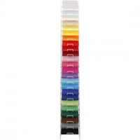Gekleurd karton, A4 210x297 mm, h: 1700 mm, diverse kleuren, incl. display - 24 planken, 24x100vellen, diepte 540 mm [HOB-214173]