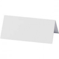 Place cards, size 9x4 cm, 220 g, 10 pcs, white [HOB-220011]