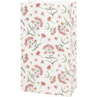 Papieren zakken, h: 21 cm, afm 6x12 cm, Bloemen, 10stuks, 80 gr [HOB-23135]