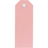Manila Tags, size 3x8 cm, 220 g, 20 pcs, light red [HOB-234019]