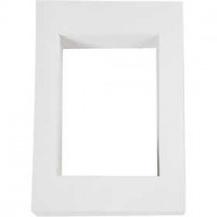 Passepartout lijsten, afm 198x280 mm, uitsnede: 135x190 mm, wit, 500 g, 100stuks [HOB-23598]