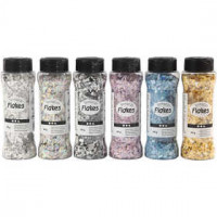 Terrazzo flakes, 6x90 g, asstd. colours [HOB-24597]