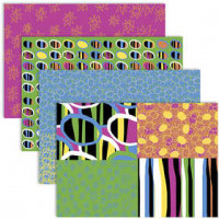 Decoupagepapier, vel 25x35 cm,  17 gr, vrolijke kleuren, 8div vellen [HOB-254820]
