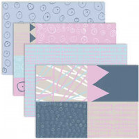 Decoupagepapier, vel 25x35 cm,  17 gr, pastelkleuren, 8div vellen [HOB-254830]