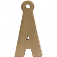 Letter, groot, Å, h: 25 cm, b: 12,3 cm, 1stuk, dikte 2,5 cm [HOB-26599]