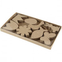 Hangende decoraties, Pasen, h: 5-9 cm, dikte 2 mm, 80stuks [HOB-26797]