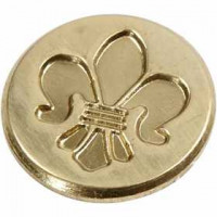 Zegel, d: 18 mm, Franse lelie, 1stuk [HOB-27014]