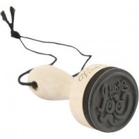 Houten stempel, d: 30 mm, h: 70 mm, "Stay Cool", 1stuk [HOB-27564]