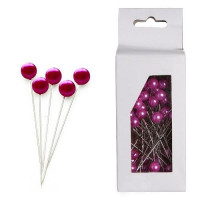 Spelden met knop 8 mm Fuchsia [IFS-27656]