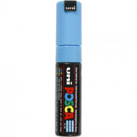 Uni Posca Marker, lijndikte: 8 mm,  PC-8K , light blue, breed, 1stuk [HOB-278057]