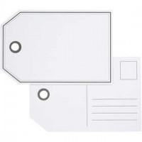 Cadeaulabels, afm 15x10 cm,  300 gr, 10stuks [HOB-27992]