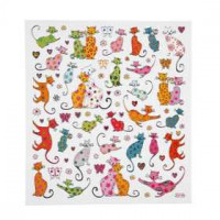Fancy Stickers, vel 15x16,5 cm, katten, 1vel [HOB-288110]