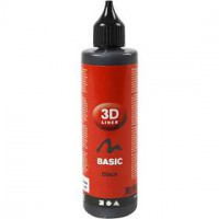 3D liner, zwart, 100ml [HOB-30380]