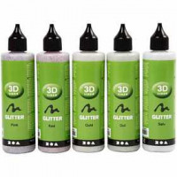 3D liner, glitterkleuren, 5x100ml [HOB-30384]