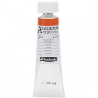 Schmincke AKADEMIE® Acryl color , orange (230), semi-opaque, fade resistant, 60ml [HOB-318590]