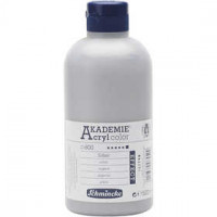 Schmincke AKADEMIE® Acryl color , silver (800), opaque, , 500ml [HOB-31884]