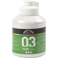 A-Color acrylverf, wit, 03 - metallic, 500ml [HOB-32202]