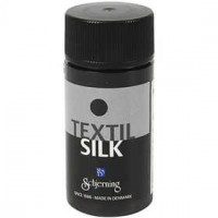 Textil Silk, diep zwart, 50ml [HOB-33089]