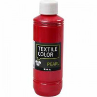 Textile Color, rood, pearl, 250ml [HOB-33714]
