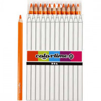 Colortime Kleurpotloden, vulling: 5 mm, oranje, Jumbo, 12stuks [HOB-38171]