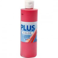 Plus Color acrylverf, primary red, 250ml [HOB-39473]