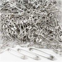 Veiligheidsspelden, l: 28+31+36 mm, dikte 0,7-0,8 mm, zilver, 600div [HOB-41130]