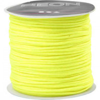 Macramé koord, dikte 1 mm, neon geel, 28m [HOB-41720]
