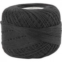Mercerised katoengaren, zwart, 20gr [HOB-42127]