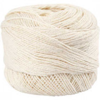 Mercerised katoengaren, off-white, 20gr [HOB-42129]