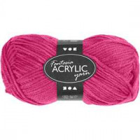 Fantasia Garen, l: 80 m, neon roze, 50gr [HOB-421708]