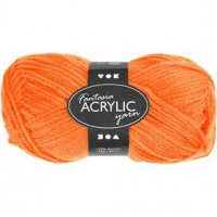 Fantasia Garen, l: 80 m, neon oranje, 50gr [HOB-421709]