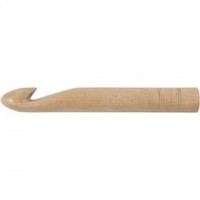 Haaknaald,  30 , l: 23 cm, berkehout, 1stuk [HOB-42193]