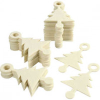 Vilten vorm, afm 8x13 cm, dikte 3 mm, kerstboom, 40stuks [HOB-45221]