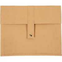 Faux Leather tablet tas, l: 26,5 cm, h: 22 , lichtbruin, 1stuk [HOB-49891]